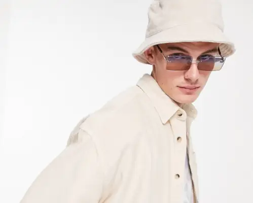 Occhiali da sole senza montatura da uomo