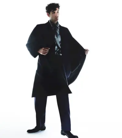 LuisaViaRoma's Holiday Magic: Aaron Models Seasonal Luxe