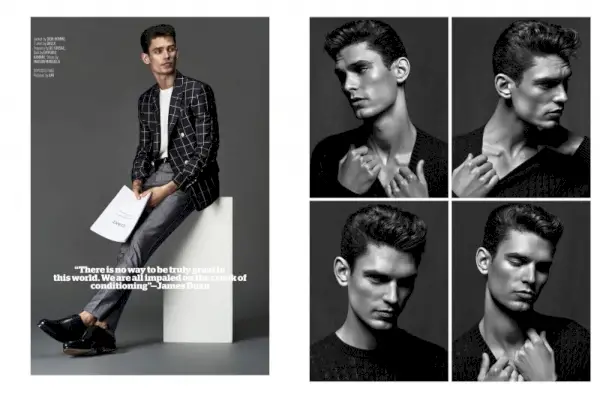 Anthony Meyer fotografavo Arthurą Gosse, skirtą August Man.