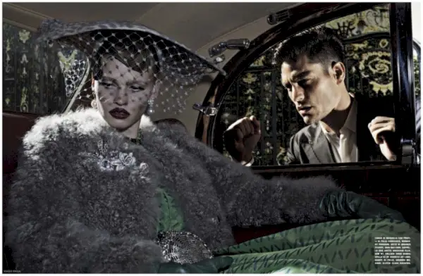 Bad Romance: Tyson Ballou begleitet Lara Stone für den Leitartikel der Vogue Italia