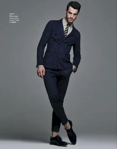 Andy Walters fotografiado para Harper