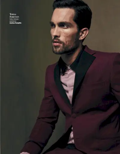 Tobias Sorensen fotografiado para Harper