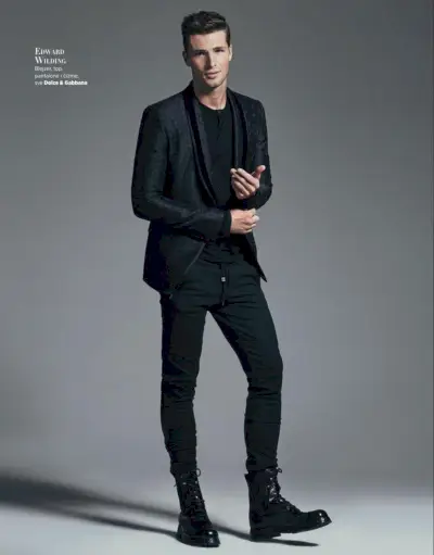 Edward Wilding fotografiado para Harper