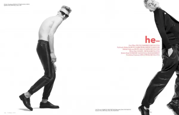 Modelo Dominik Sadoch estrela no editorial da K Mag