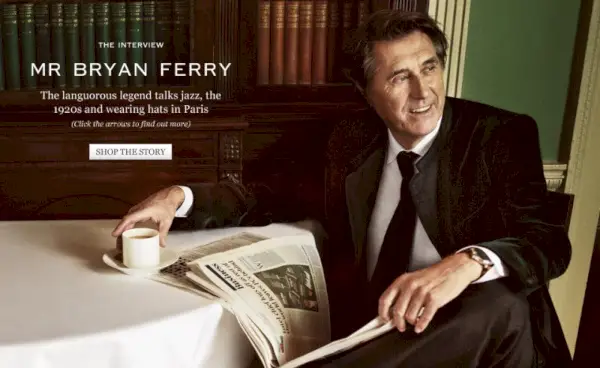 Herr Porter setzt sich mit Herrn Bryan Ferry für Ausgabe 93 zusammen