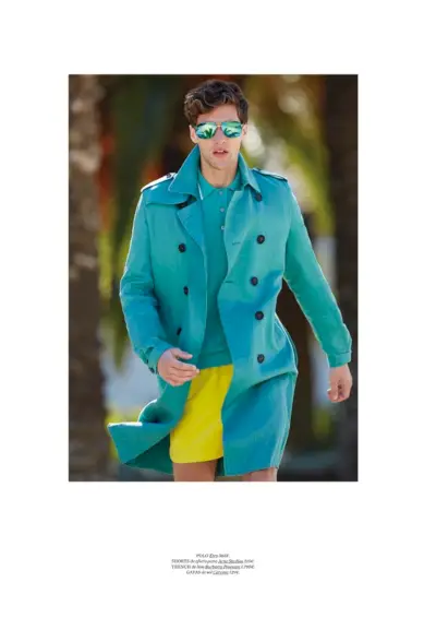 Fabrizio Silva gaat op pad in een heldere, kleurrijke Burberry-loopgraaf.