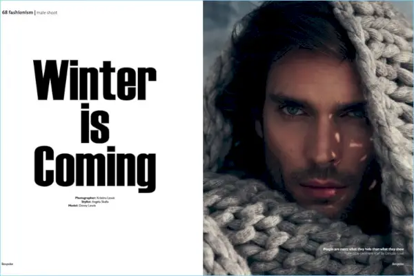החורף מגיע: דוני לואיס עבור מגזין Bespoke