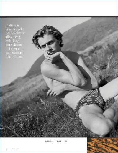 Model kopalk Lucky Blue Smith & Alton Mason za GQ Nemčija