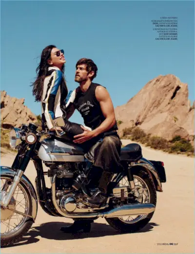 Josh Upshaw îmbrățișează Biker Cool pentru GQ Rusia