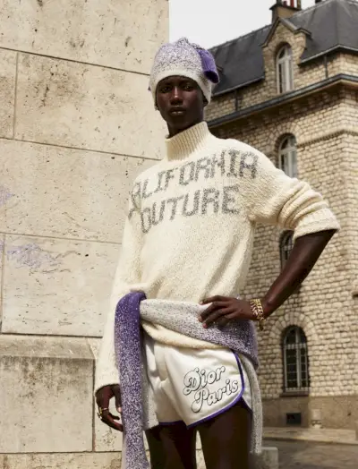 Dior Men Primavera 2023 VMAN Editorial Douta Sidibe Modelo