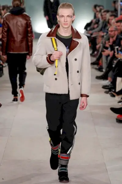 2016 jeseň Zimný módny trend Londýnske kolekcie Muži Shearling James Long