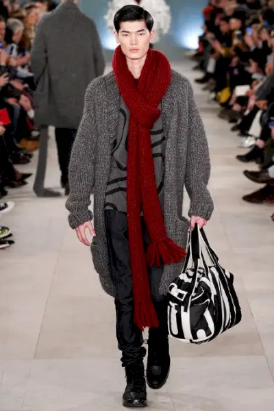 Módny trend jeseň 2016 Londýn Kolekcie Pánske Oversize Cardigans Christopher Raeburn