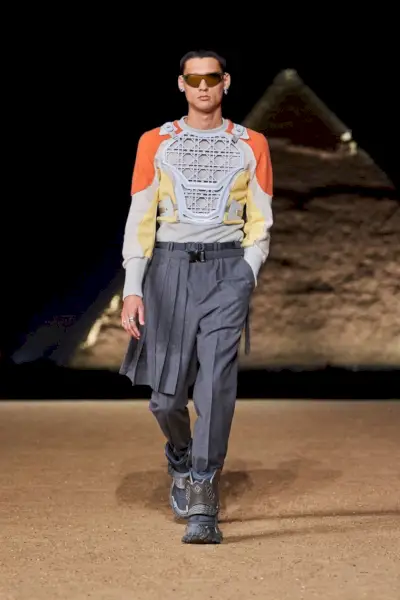 ルートヴィヒ ウイルスドルフ ディオール メンズ 2023 年秋冬 キルト パンツ