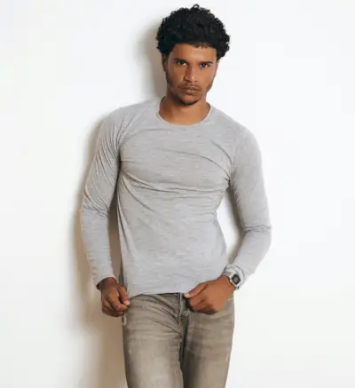 Types de chemises T-shirt à manches longues pour hommes