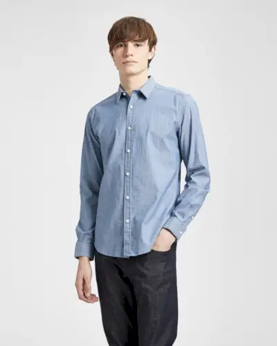 Types de chemises hommes Chambray Theory