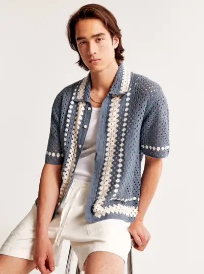 Gehaakt overhemd Zomertrend Abercrombie & Fitch