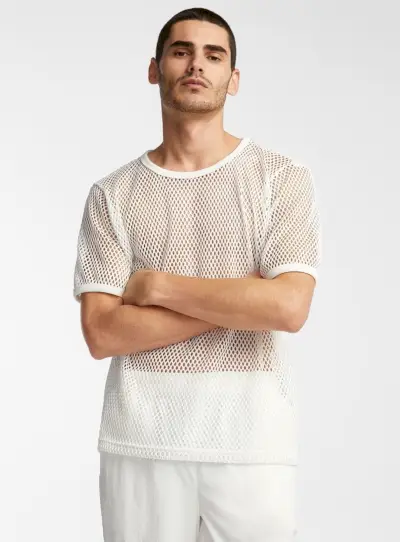 mesh t-shirt heren zomertrends