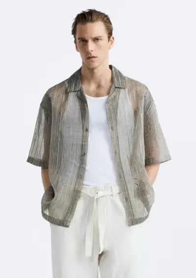Semitransparant overhemd trend zomer Zara