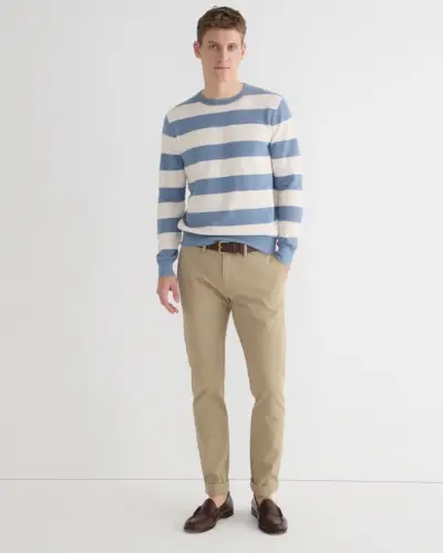 Haki krāsas vīriešu bikses JCrew 770, taisni pieguļošas, elastīgas šino bikses