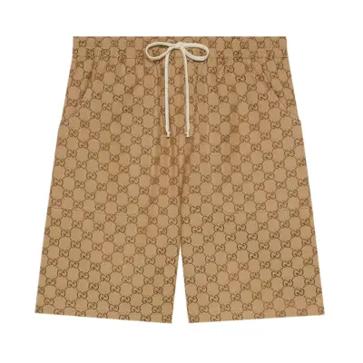 The North Face x Gucci GG Canvas Shorts Beige Ibenholt