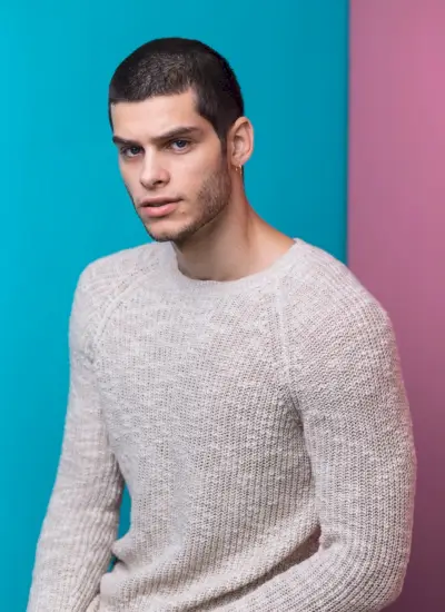 Maglione Girocollo Uomo Cropped