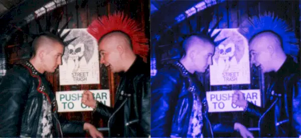 Moda masculina dos anos 80 estilo punk rock