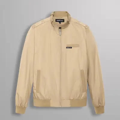 Jaqueta masculina exclusiva para membros da moda dos anos 80 cáqui