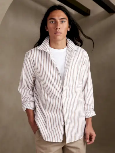 JCrew Secret Wash bomullspoplinskjorta Button-Down