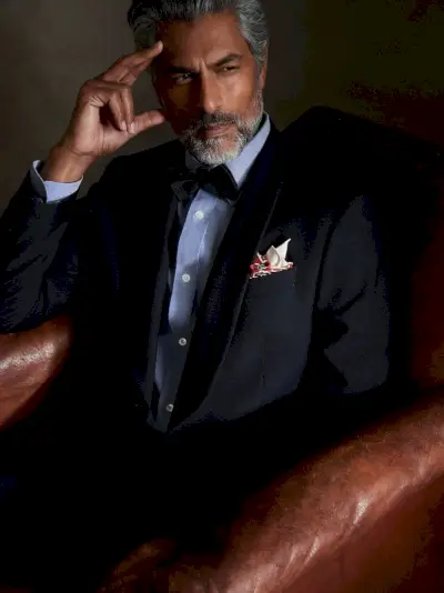 カクテル服装メンズ ネイビー タキシード ジャケット Banana Republic