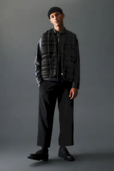 H&M Heren Bovenkleding Herfst 2022 Adil Haddaoui Model Geruit Vest