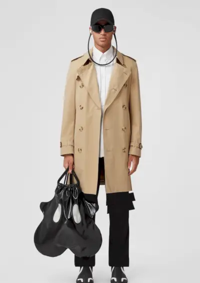 Burberry Trench mi-long Kensington Heritage Homme