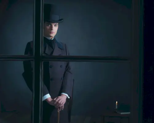 ビクトリア朝の男シルクハットスタイル