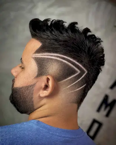 hair design with arches for men