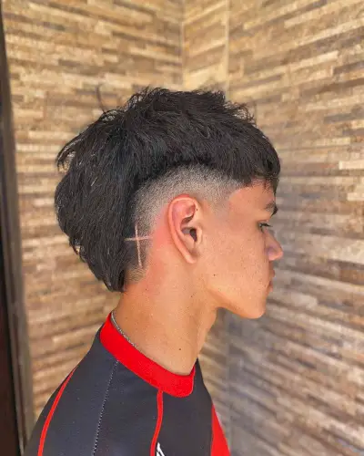 Burst Faded with a Cross Design for Guys