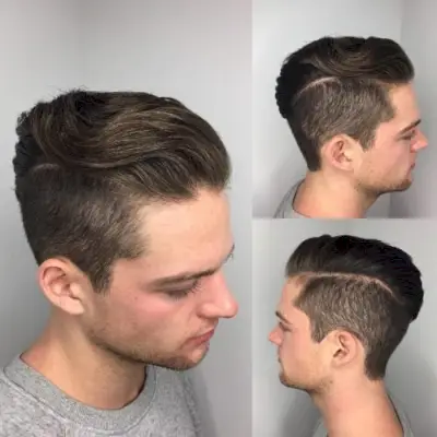 Brushed Back Undercut with hard Part