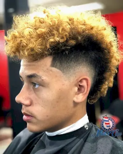 Bald Fade with Curls