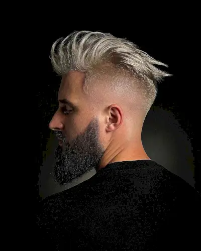 Skin Faded with a Long Blonde Top for Men