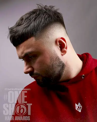 Highly Faded with Fringe for Men