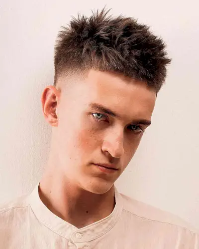 Spiky Hair with High Bald Fade