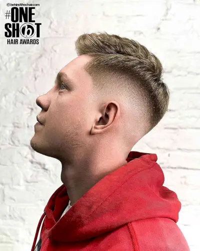 55 dækker hårskår med høj demonstration for at få mænd til at dukke op