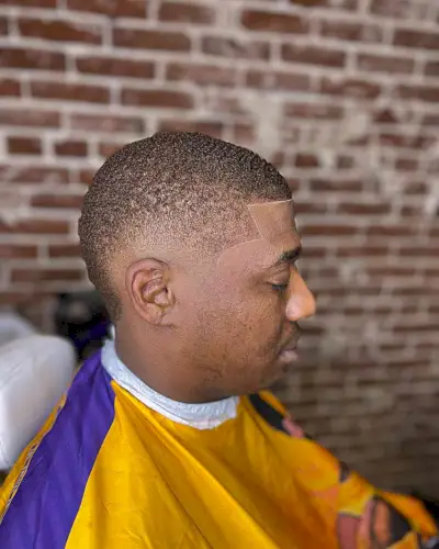 Very Short Burst Skin Fade for Black Men
