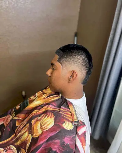 Burst Zero Fade with Buzzed Line-Up on Boys