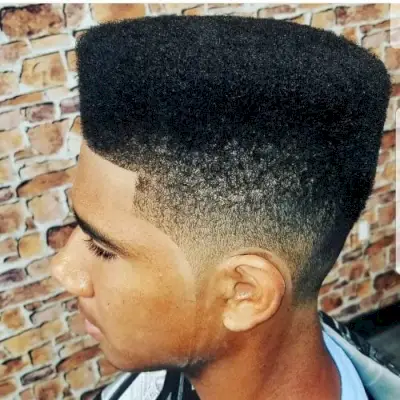 High Top with a High Taper Fade