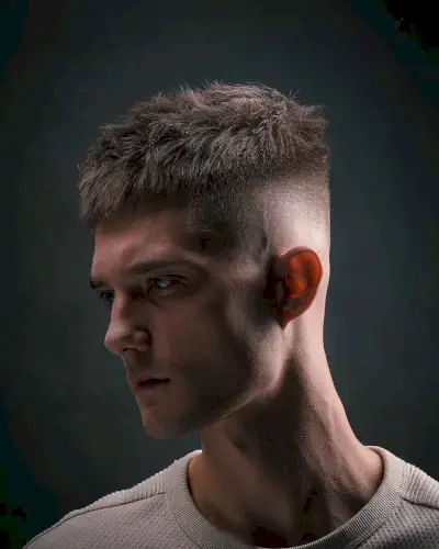 taper fade hairstyle for straight hair