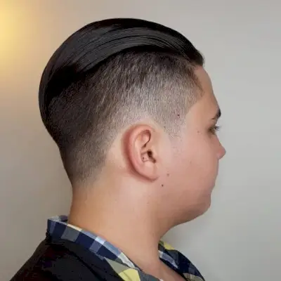 Slick Back Hair