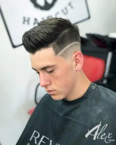 Trendy Disconnected Undercut for Oblong Face Shape