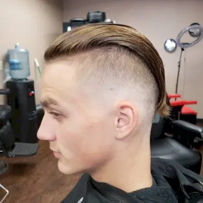 Badass Slicked Back Undercut Hair