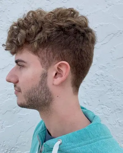 Low-Maintenance Curly Quiff