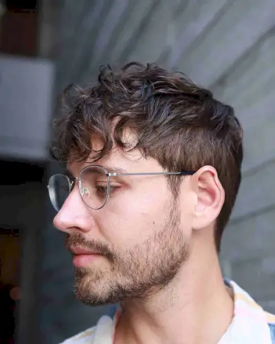 Natural Soft Curls on Thin Hair for Men