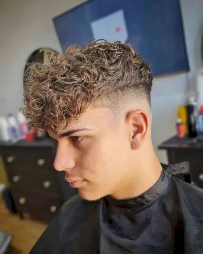 Thick Curly Top Hair for Men